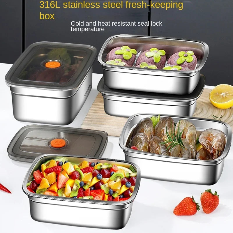 304 Stainless Steel Leak-Proof Lunch Box – High Capacity, Insulated & Eco-Friendly Food Storage