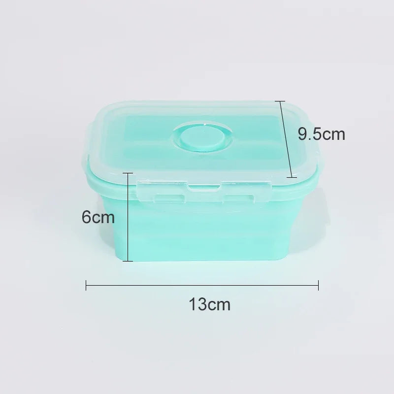 Collapsible Silicone Lunch Box – Eco-Friendly, Leakproof, Stackable Meal Prep Containers