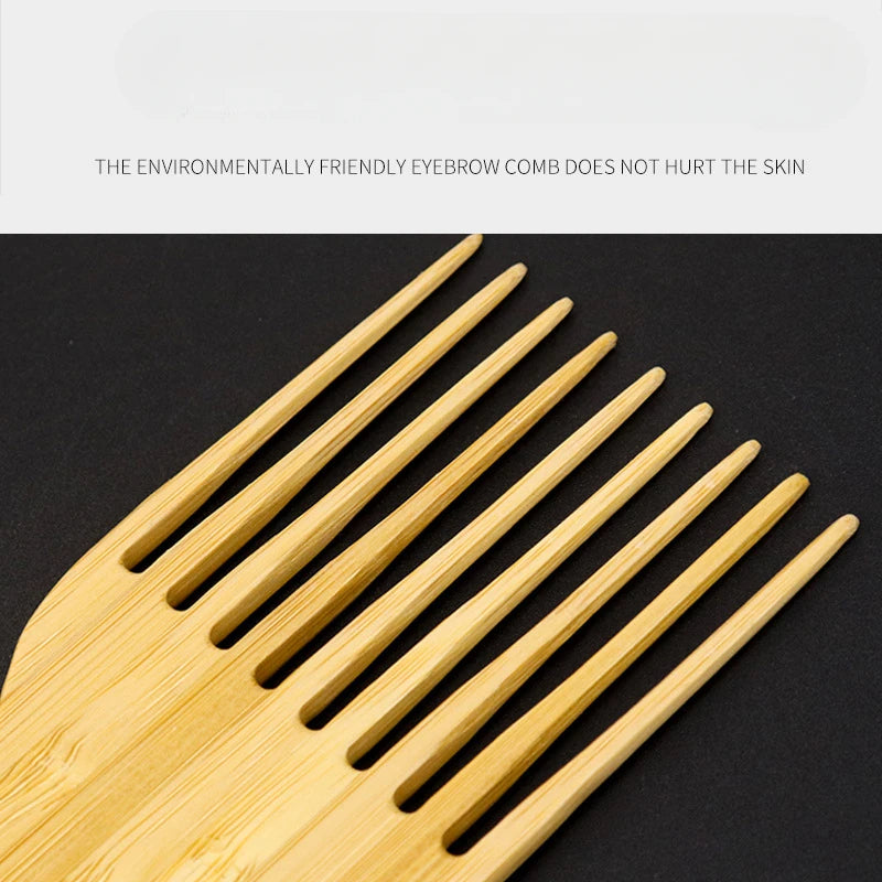 Eco-Friendly Bamboo Wooden Hair Comb | Anti-Static Wide Tooth Comb for Women | Natural Hair Care & Scalp Massage