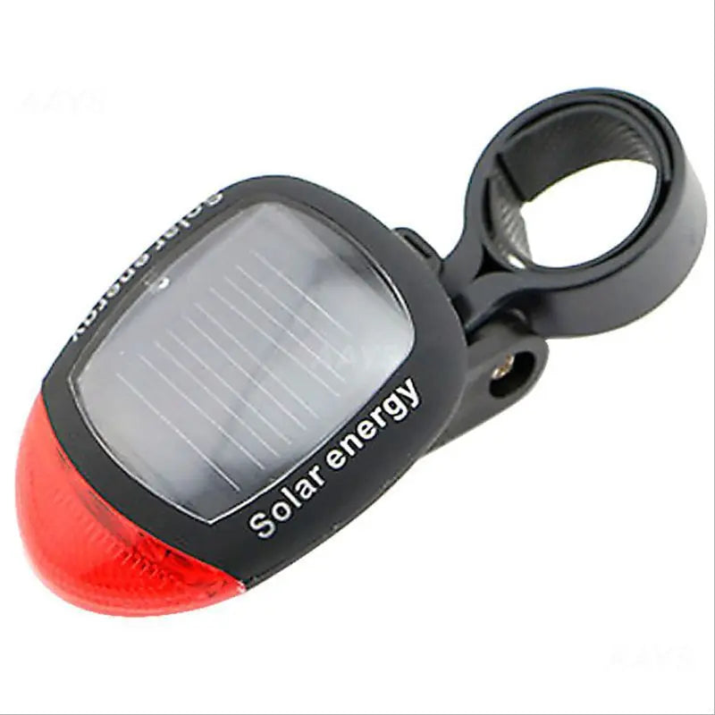 Solar-Powered Bike Rear Light – USB Rechargeable, Waterproof, 2-LED Safety Taillight