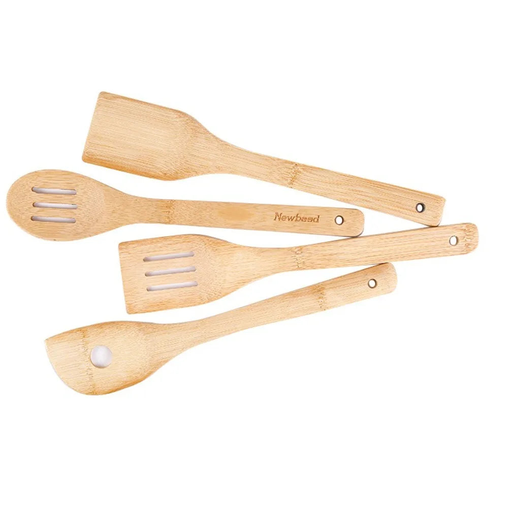 3-Piece Bamboo Cookware Set – Eco-Friendly Kitchen Utensils & Non-Stick Safe