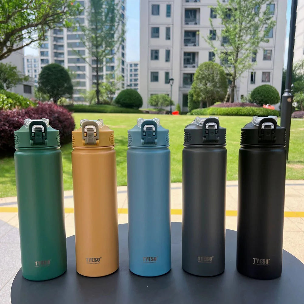 750ml Stainless Steel Thermos Bottle | Insulated Water Tumbler with Straw – Eco-Friendly & Reusable