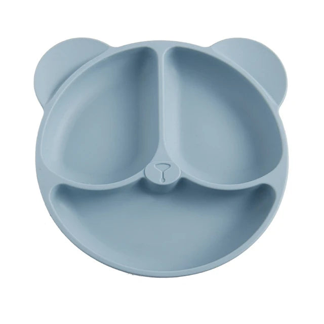 Silicone Baby Suction Plate | Cute Owl Design | BPA-Free Toddler Feeding Bowl