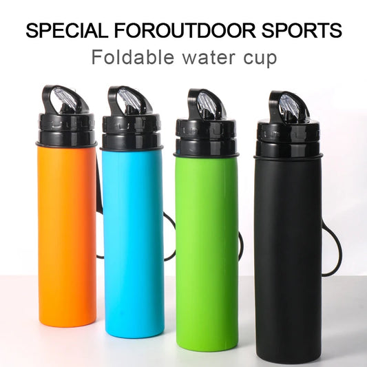 Collapsible Silicone Water Bottle – BPA-Free, Eco-Friendly & Reusable for Travel, Hiking & Sports