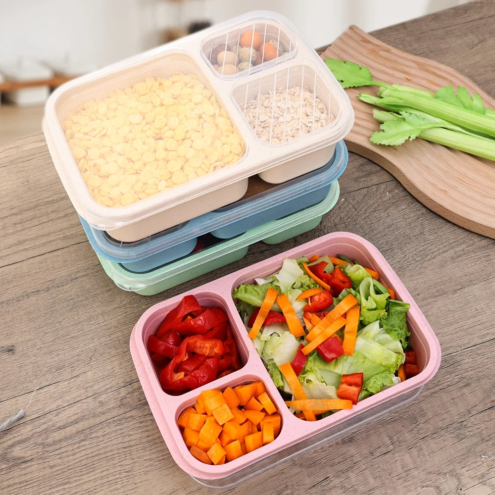 Eco-Friendly Portable Bento Lunch Box | Food Storage Container with Lid | School, Office, & Picnic Lunch Containers