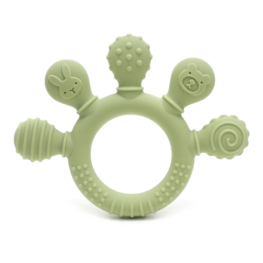 Eco-Friendly Silicone Baby Teether | Safe & Chewy | Sensory Gum Relief | BPA Free