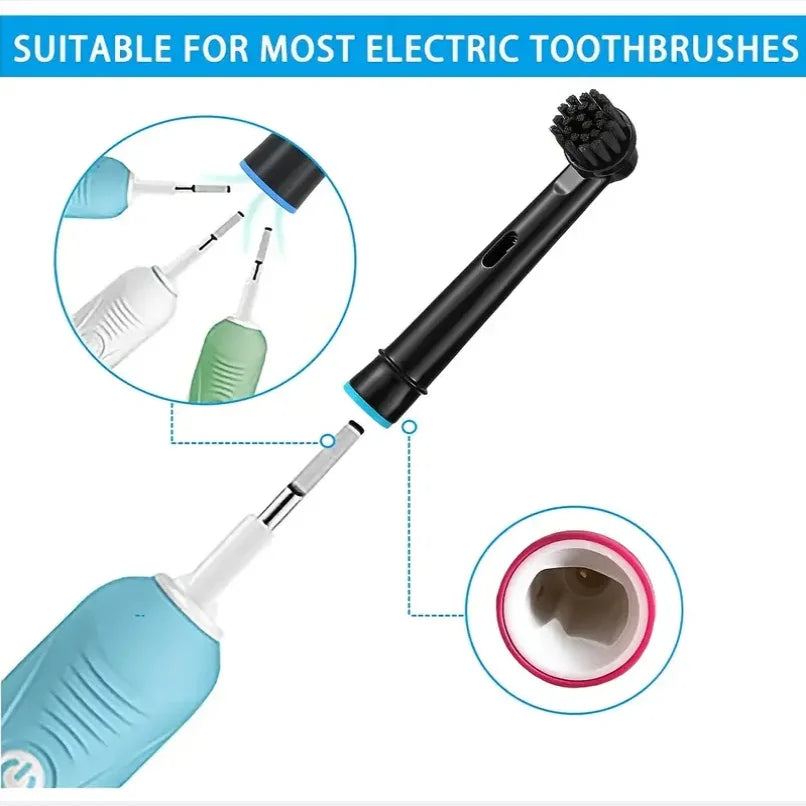 Bamboo Charcoal Toothbrush Heads | Fits Oral B Electric Toothbrush | Eco-Friendly & Deep Clean