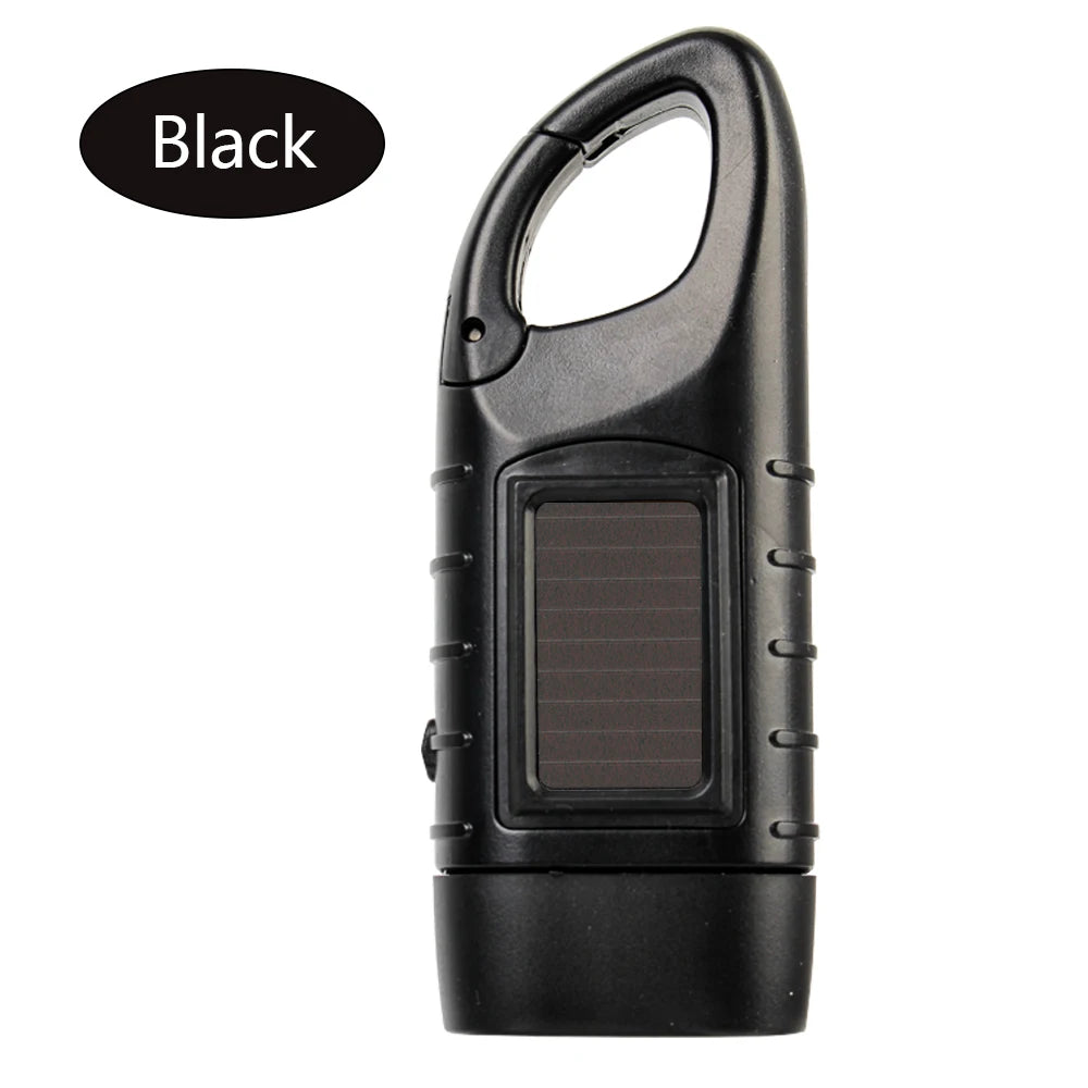 LED Hand Crank Flashlight – 1000 Lumens, Solar & Manual Charging, Waterproof, Self-Defense & Shock-Resistant, 200-500m Lighting Distance