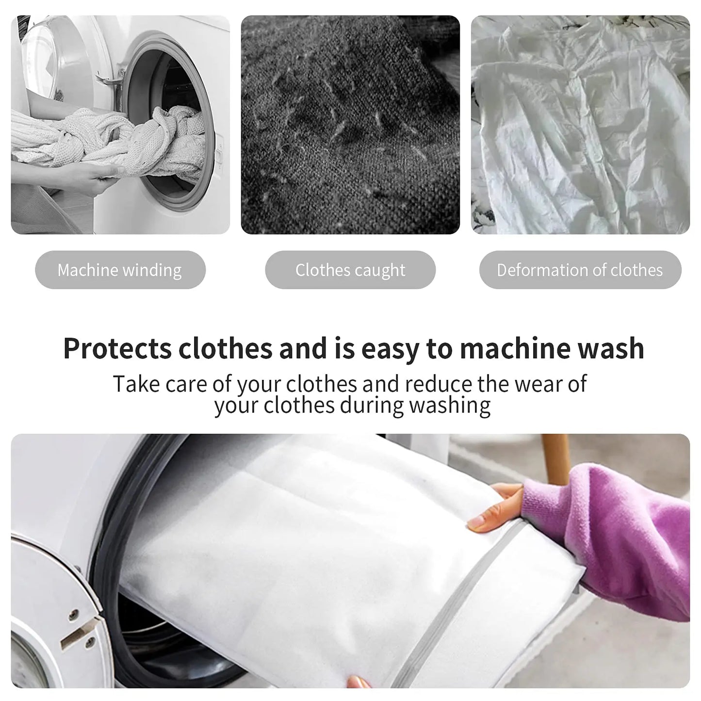 Durable Thick Mesh Laundry Bags | Eco-Friendly Wash Bags for Delicates & Large Items