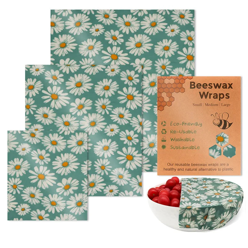 Eco-Friendly Beeswax Food Preservation Wraps – Reusable, Plastic-Free, Biodegradable