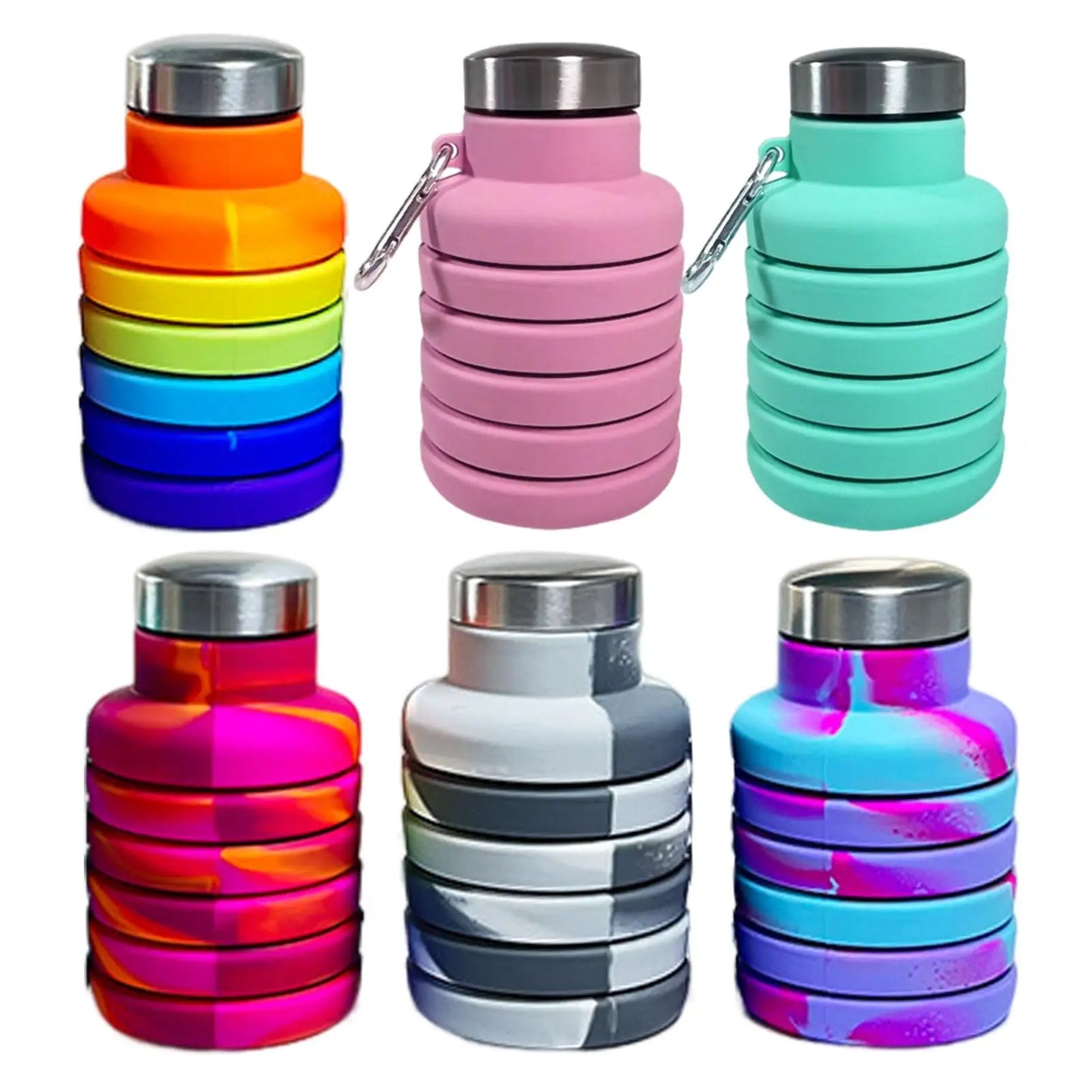 Collapsible Silicone Water Bottle – Leakproof, Travel-Friendly & Space-Saving