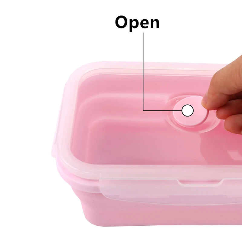 Collapsible Silicone Food Containers | Portable, Leakproof & Eco-Friendly Bento Box