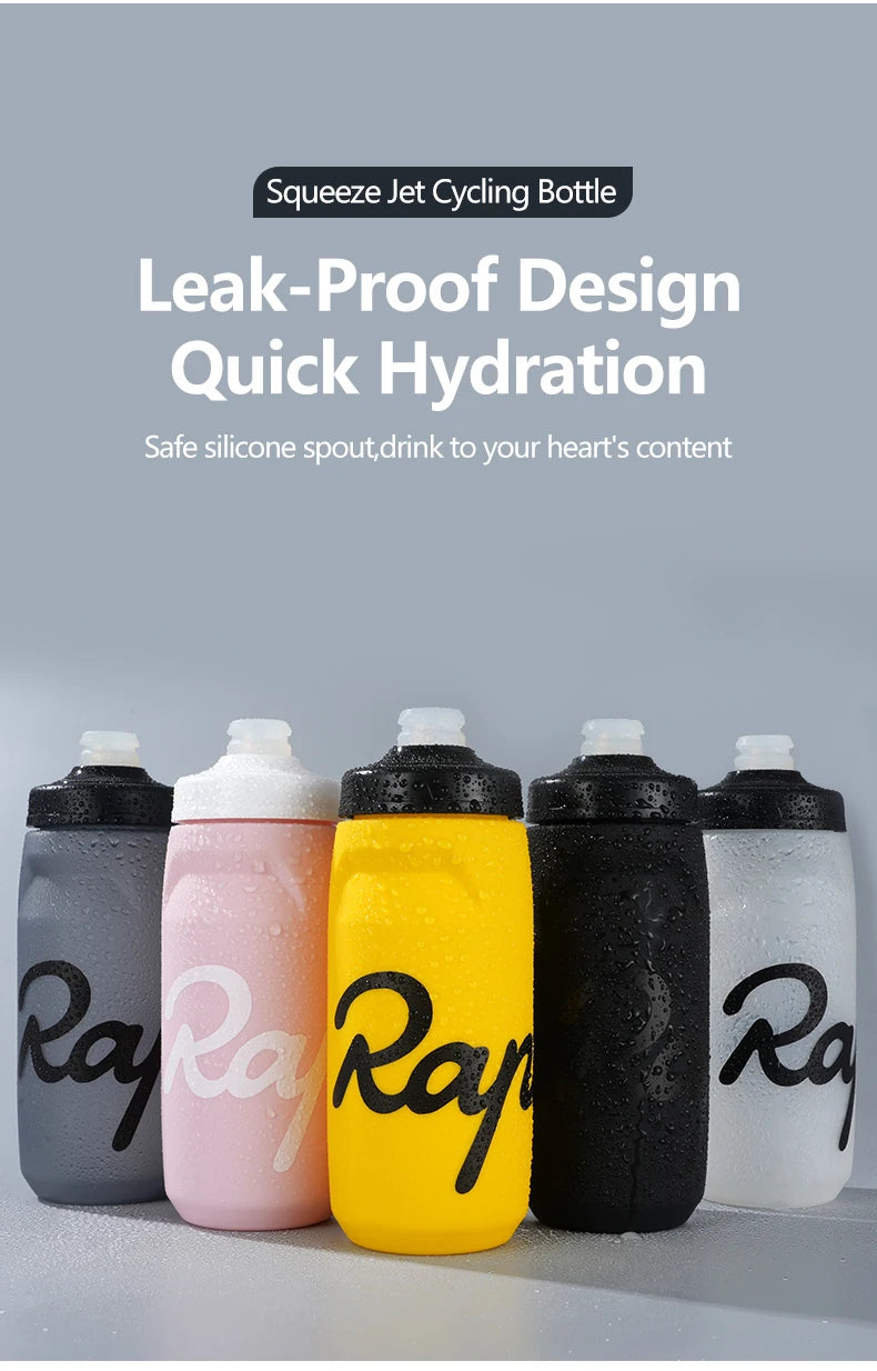 Rapha Cycling Water Bottle | 620ml & 750ml | Leak-Proof, Squeeze Jet & Lockable | Sports & Bike Bottle with Dust Cover