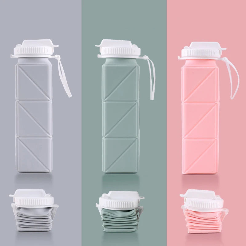 Foldable Silicone Water Bottle | Eco-Friendly, Leakproof & Portable Travel Mug