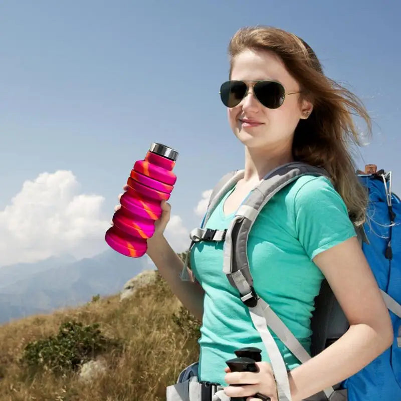 Collapsible Silicone Water Bottle – Leakproof, Travel-Friendly & Space-Saving