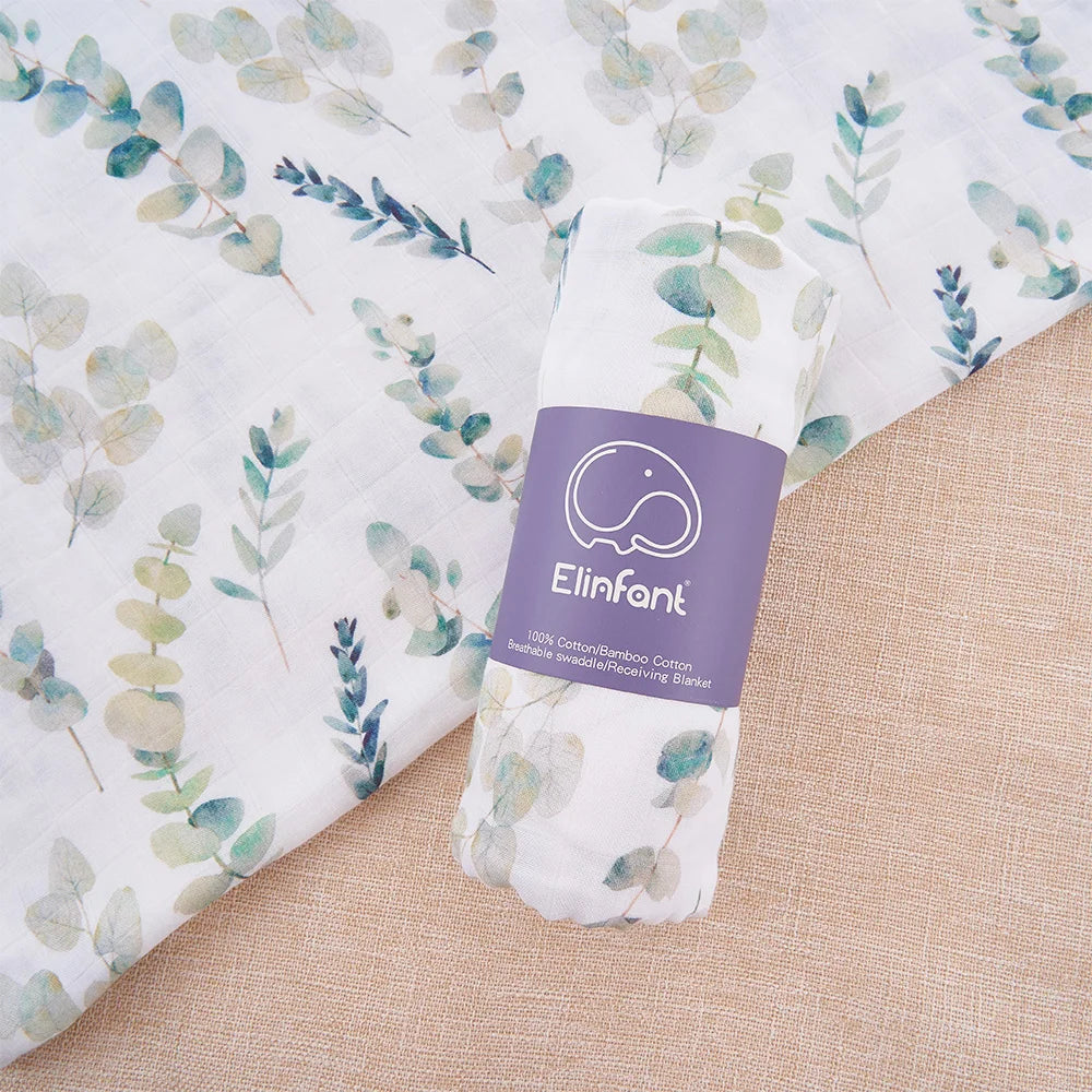 Baby Swaddle Blanket - Soft & Breathable Bamboo Cotton Digital Print Swaddle for Babies