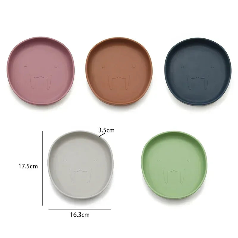 Silicone Baby Plate | BPA-Free Non-Slip Suction Tray | Safe & Durable Toddler Feeding Dish