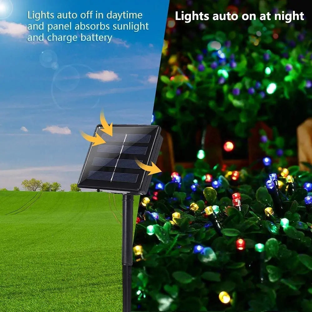 ZTree Solar LED String Lights - 5M to 22M, 20 to 400 LEDs, Waterproof, 8 Modes, DIY Decoration for Garden, Patio, Christmas & More