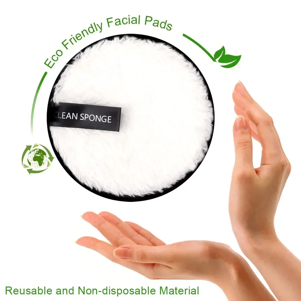 Acolehuma Reusable Microfiber Makeup Remover Pad – Gentle, Eco-Friendly, & Chemical-Free Cleansing!