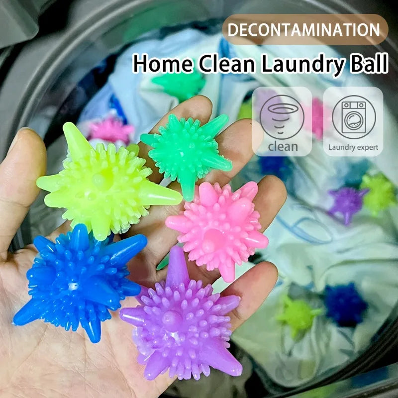 Eco-Friendly Laundry Scrubbing Balls | Reusable PVC Washing Machine Balls for Cleaner Clothes