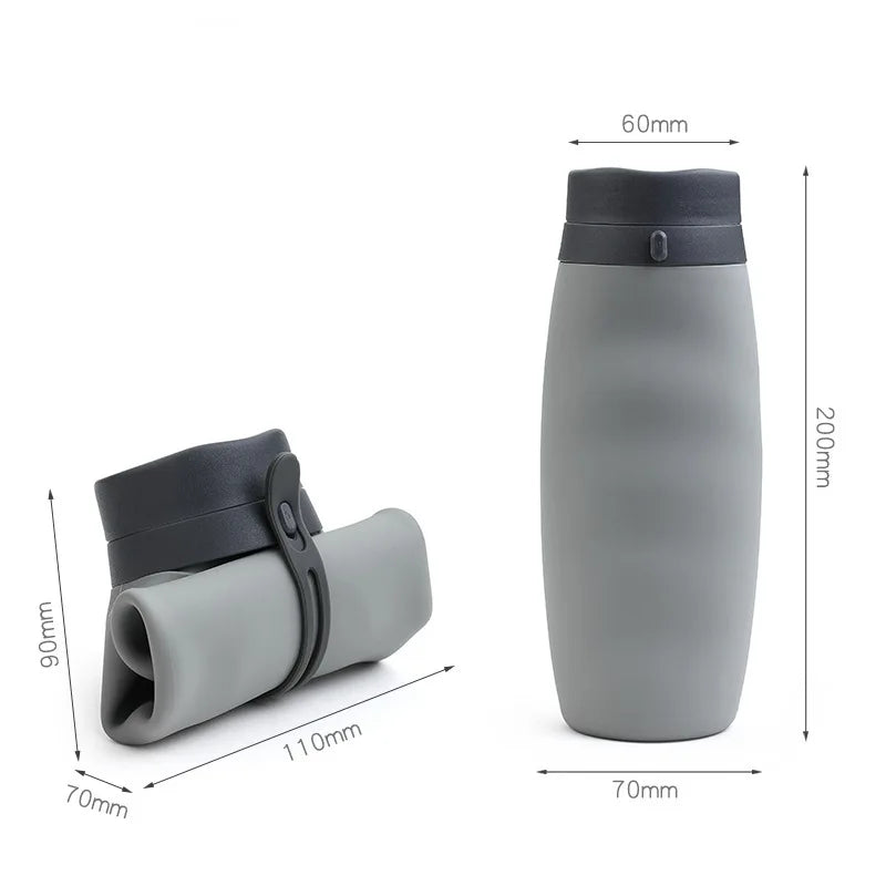 Collapsible Silicone Water Bottle | Eco-Friendly, Portable & Travel-Friendly