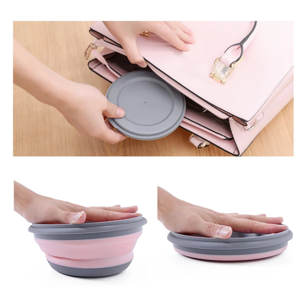 Collapsible Travel Bowl Set | 3-Piece Foldable Plastic Food Container | BPA-Free & Durable