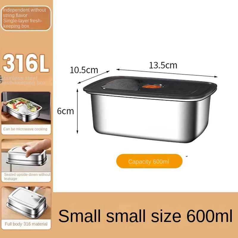 304 Stainless Steel Leak-Proof Lunch Box – High Capacity, Insulated & Eco-Friendly Food Storage