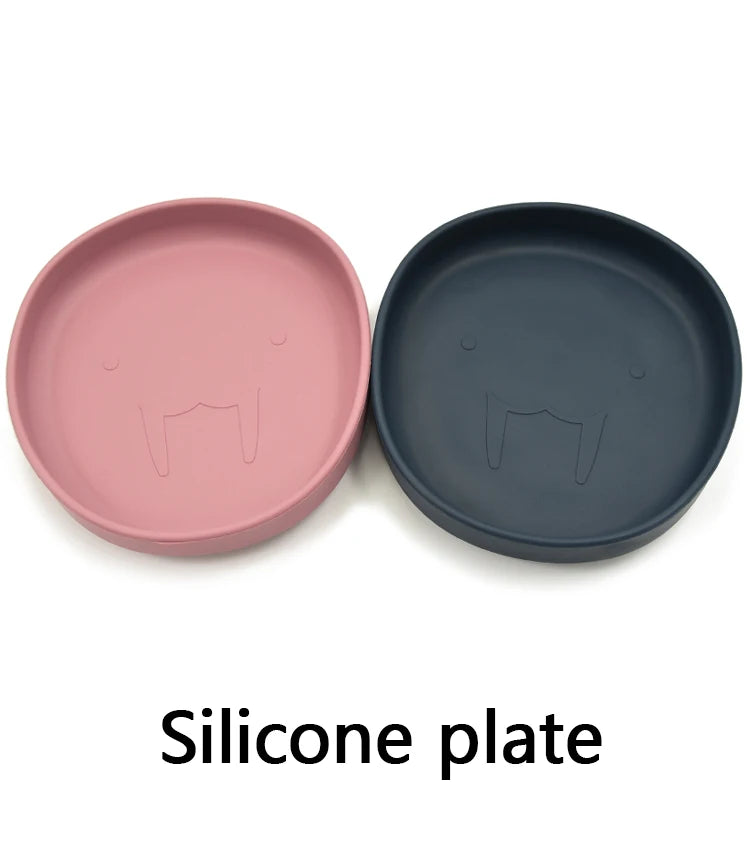 Silicone Baby Plate | BPA-Free Non-Slip Suction Tray | Safe & Durable Toddler Feeding Dish