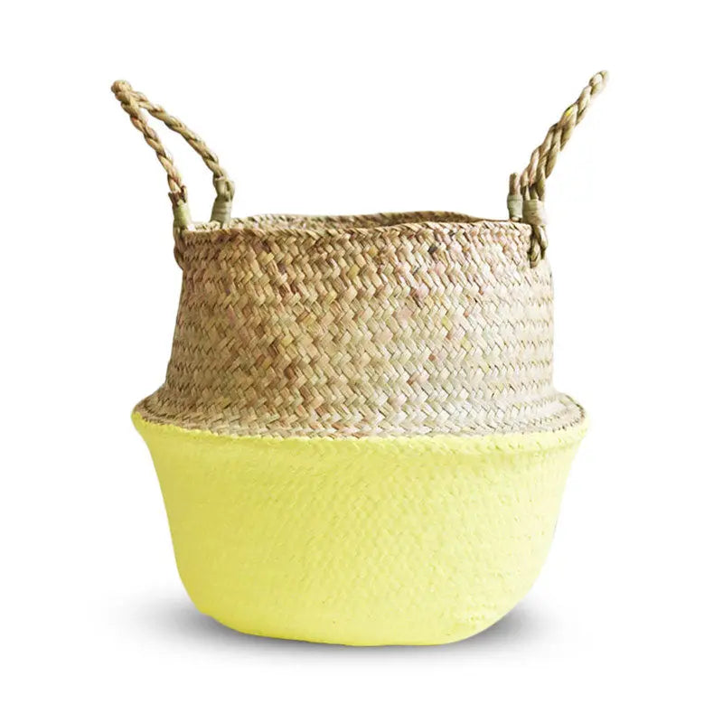 Eco-Friendly Seagrass Storage Basket – Handwoven, Foldable & Multi-Purpose