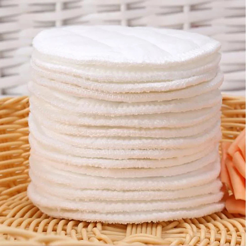 Reusable Bamboo Cotton Pads – Eco-Friendly Makeup Remover & Breast Pads