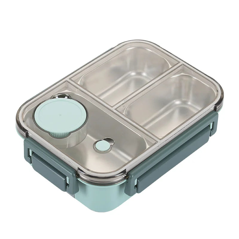 Stainless Steel Leakproof Lunch Box – Eco-Friendly, Insulated Food Container with Cutlery