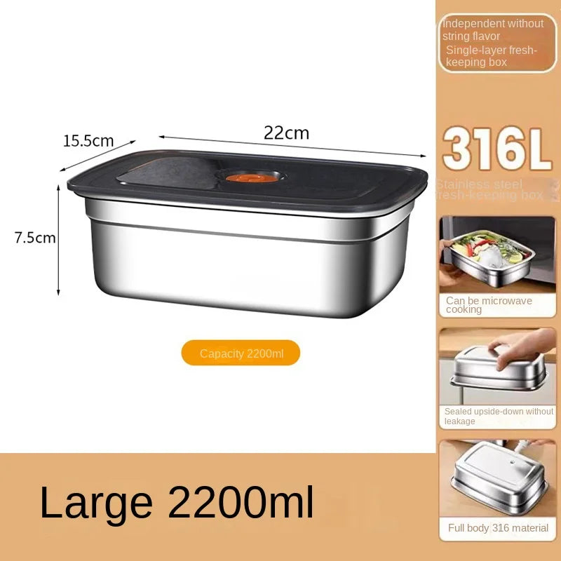 304 Stainless Steel Leak-Proof Lunch Box – High Capacity, Insulated & Eco-Friendly Food Storage