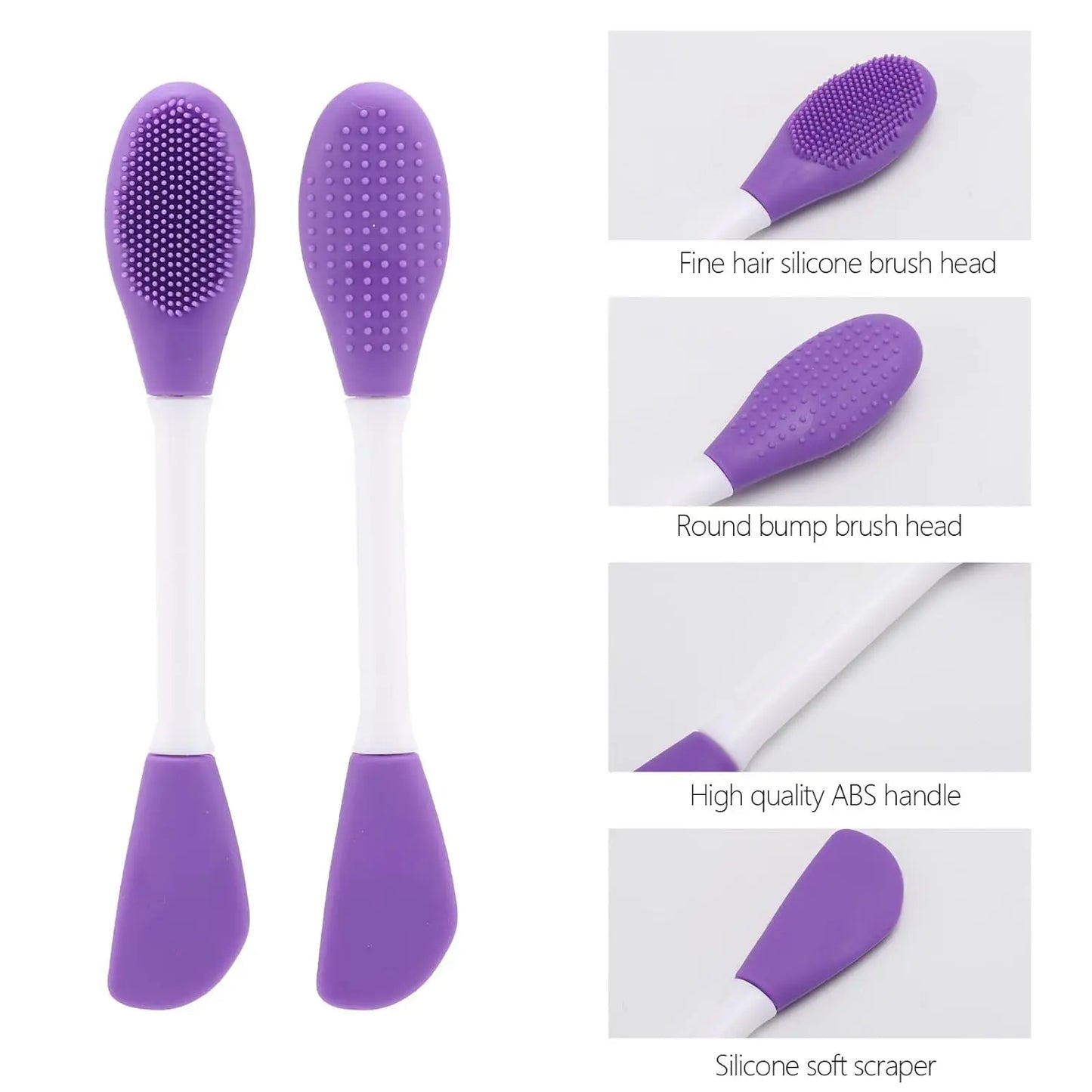 Reusable Silicone Face Mask Brush | 2-in-1 Facial Applicator & Cleansing Brush | Gentle Exfoliation & Deep Clean