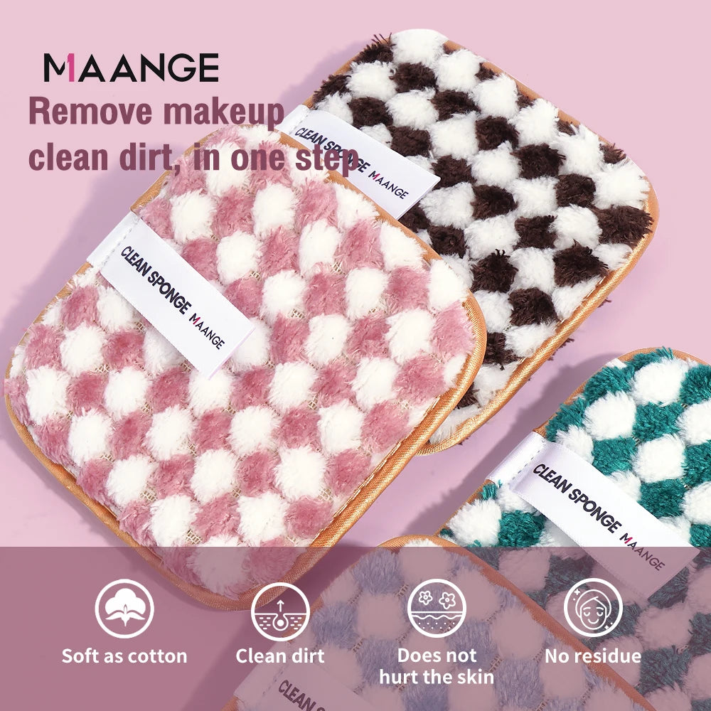 Reusable Microfiber Makeup Remover Sponge | Deep Cleansing & Pore Care | Eco-Friendly & Travel-Friendly