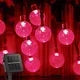 Solar String Lights Outdoor - LED Crystal Globe Fairy Lights, Waterproof, 8 Modes for Garden, Christmas & Party Décor | Solar Powered, Energy Efficient