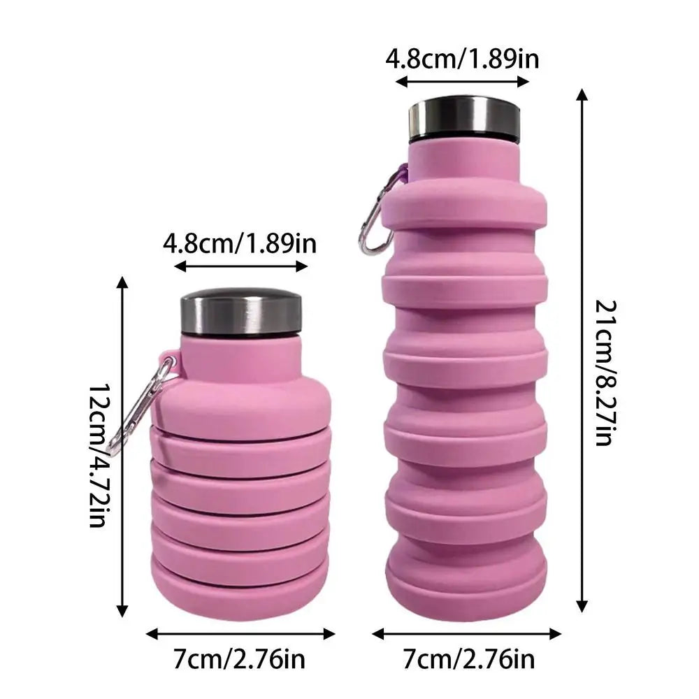 Collapsible Silicone Water Bottle – Leakproof, Travel-Friendly & Space-Saving