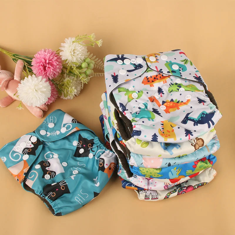 Pororo Bamboo Charcoal Cloth Diapers for Toddlers – Reusable, Leak-Free and Eco-Friendly