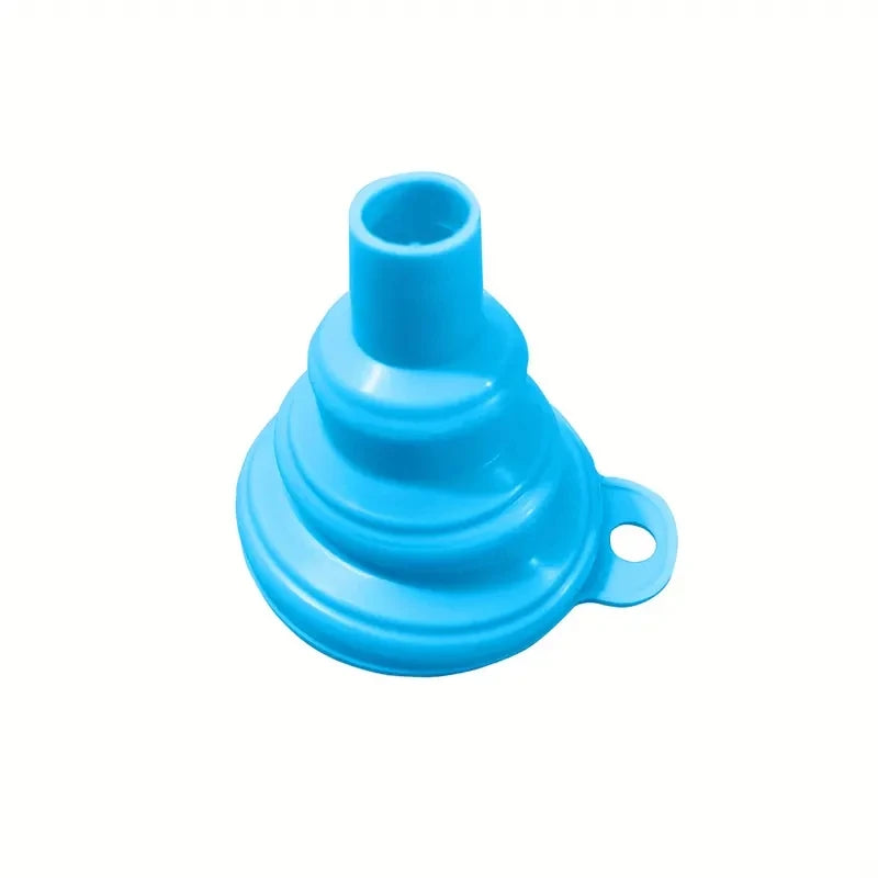 Silicone Collapsible Funnel – Foldable, BPA-Free & Heat-Resistant for Kitchen & Bottle Filling (1pc/3pcs)