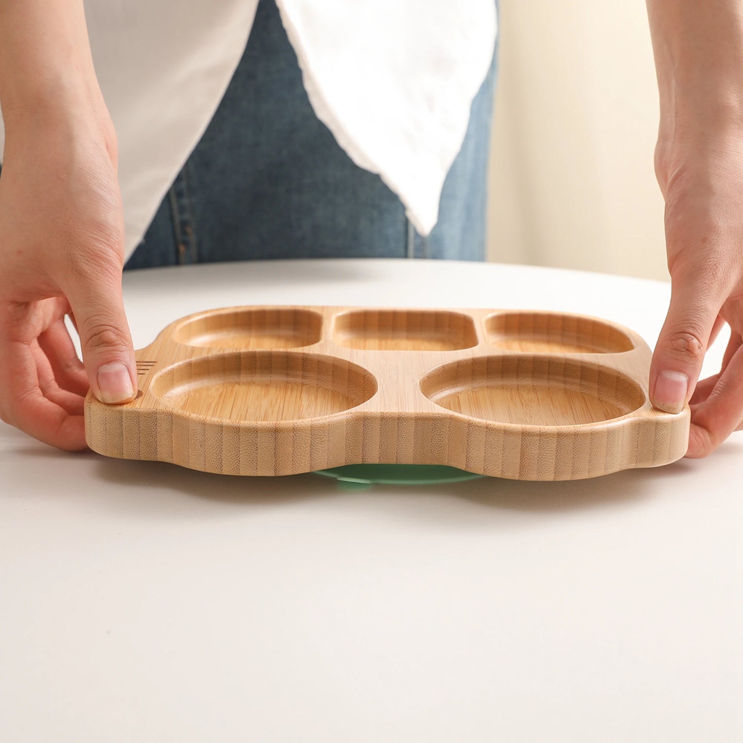 Baby Bamboo Suction Plate Set | Eco-Friendly & BPA-Free Baby Feeding Tableware