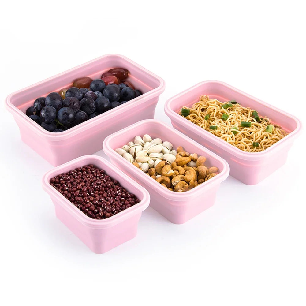 Collapsible Silicone Lunch Box | BPA-Free, Leakproof & Microwavable Meal Prep Container