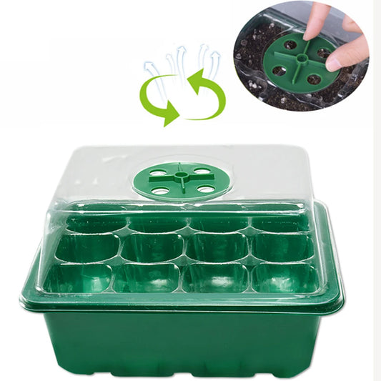 Multifunctional 12-Cell Seedling Box – Breathable, Biodegradable & Easy to Use