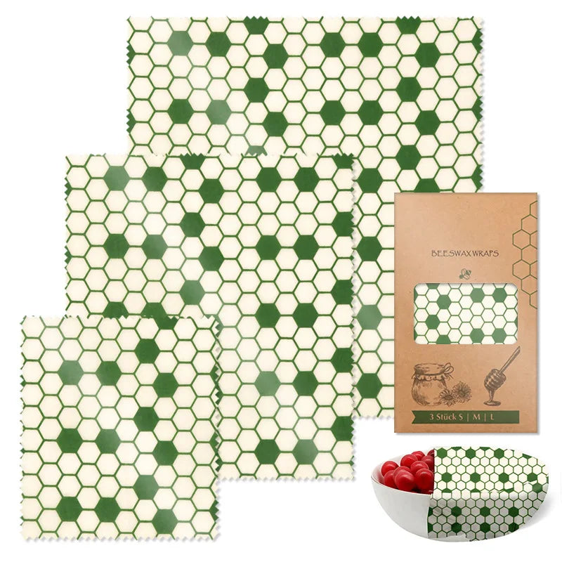 Eco-Friendly Beeswax Food Preservation Wraps – Reusable, Plastic-Free, Biodegradable