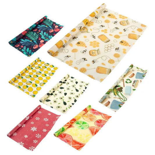 Reusable Beeswax Food Wrap Roll | Cut-to-Size Organic Cotton Wrap | Eco-Friendly Alternative to Plastic