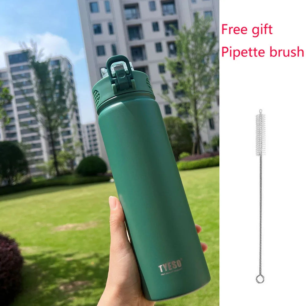 750ml Stainless Steel Thermos Bottle | Insulated Water Tumbler with Straw – Eco-Friendly & Reusable