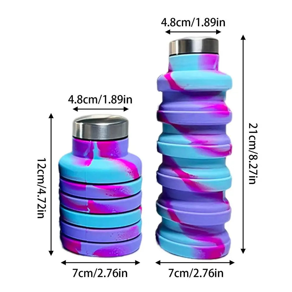 Collapsible Silicone Water Bottle – Leakproof, Travel-Friendly & Space-Saving