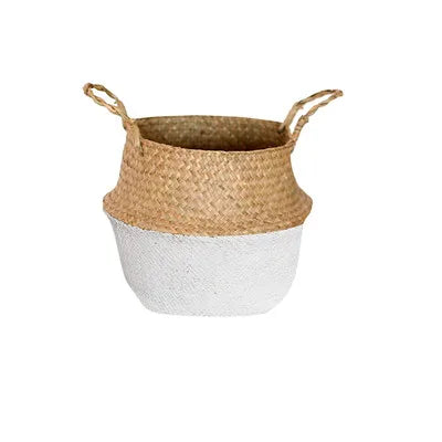 Eco-Friendly Seagrass Storage Basket – Handwoven, Foldable & Multi-Purpose