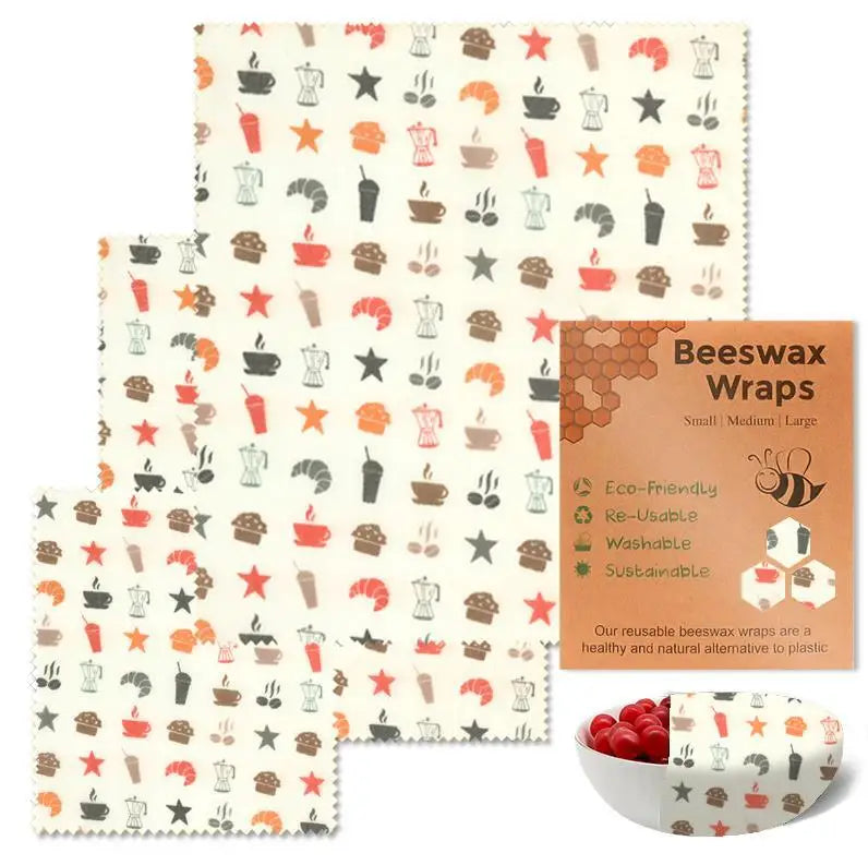 Eco-Friendly Beeswax Food Preservation Wraps – Reusable, Plastic-Free, Biodegradable