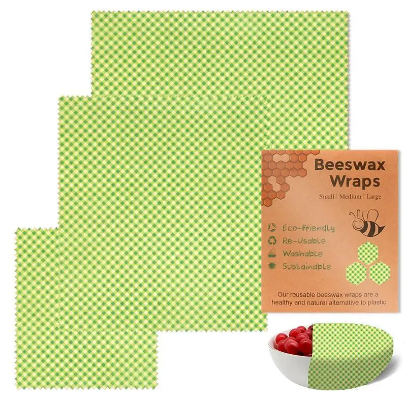 Eco-Friendly Beeswax Food Preservation Wraps – Reusable, Plastic-Free, Biodegradable