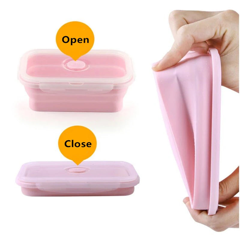 Collapsible Silicone Food Containers | Portable, Leakproof & Eco-Friendly Bento Box