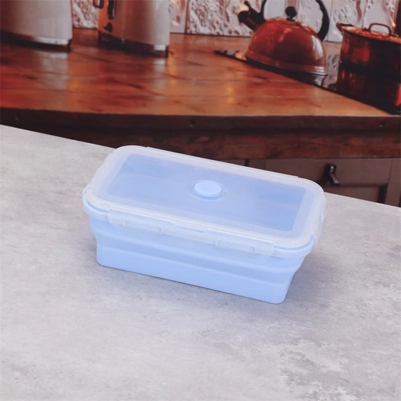 Collapsible Silicone Food Containers | Portable, Leakproof & Eco-Friendly Bento Box